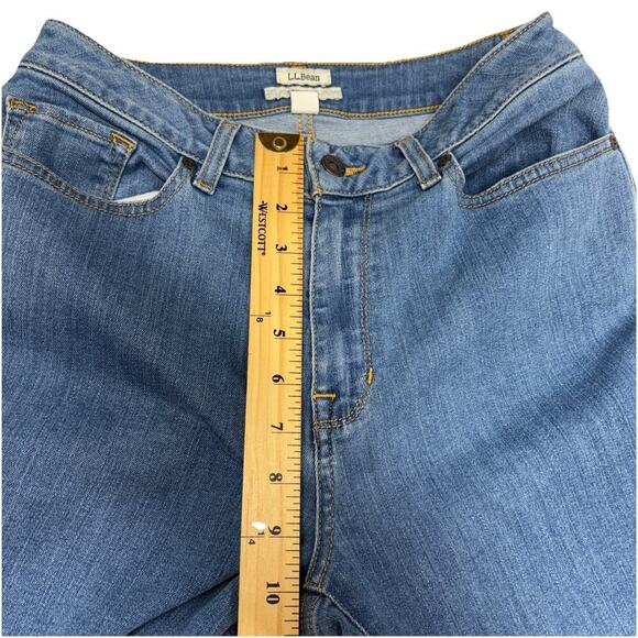 LL Bean Womens Jeans Size 6 M/T Blue Classic Fit Medium tall med Wash denim - Picture 8 of 12
